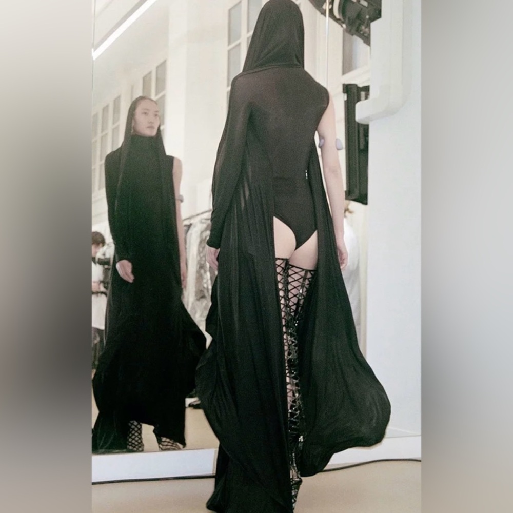 ALAIA Black Fluid Maxi Dress